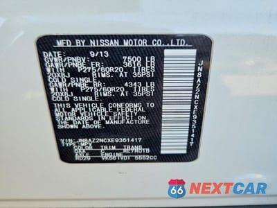 Zdjęcie 12 z 12 samochodu: 2014 INFINITI QX80 BASE VIN:JN8AZ2NCXE9351417 - miniatura