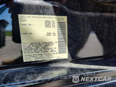 Zdjęcie 12 z 12 samochodu: 2022 NISSAN ALTIMA SR VIN:1N4BL4CV3NN350768 - miniatura