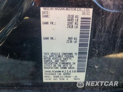 Zdjęcie 13 z 13 samochodu: 2021 NISSAN ALTIMA SR VIN:1N4BL4CWXMN421438 - miniatura