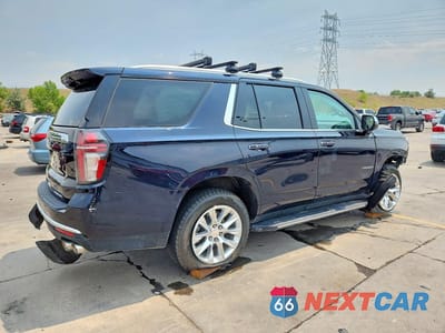 Trzecie zdjęcie samochodu z tyłu: 2023 CHEVROLET TAHOE K1500 PREMIER VIN:1GNSKSKD7PR367540 - miniatura