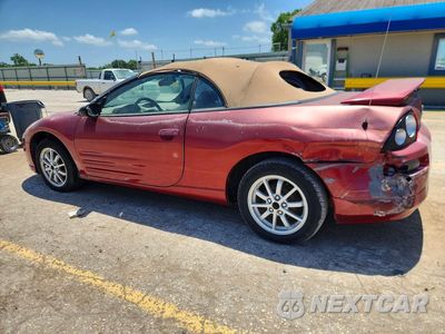Drugie zdjęcie samochodu z przodu: 2001 MITSUBISHI ECLIPSE SPYDER GS VIN:4A3AE45G41E019574 - miniatura