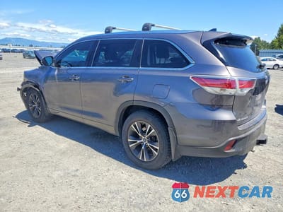 Drugie zdjęcie samochodu z przodu: 2016 TOYOTA HIGHLANDER XLE VIN:5TDJKRFH0GS232203 - miniatura