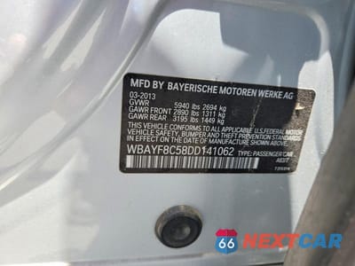 Zdjęcie 13 z 13 samochodu: 2013 BMW 750 LXI VIN:WBAYF8C58DD141062 - miniatura