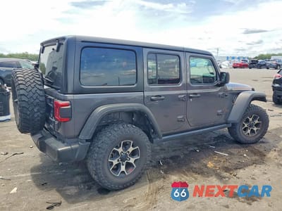 Trzecie zdjęcie samochodu z tyłu: 2021 JEEP WRANGLER UNLIMITED RUBICON VIN:1C4JJXFM4MW581686 - miniatura
