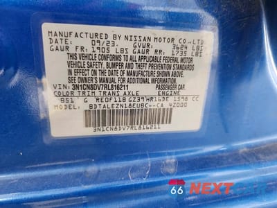 Zdjęcie 12 z 12 samochodu: 2024 NISSAN VERSA S VIN:3N1CN8DV7RL816211 - miniatura