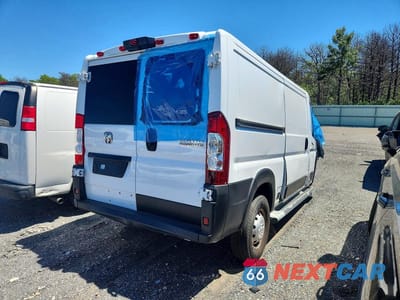 Trzecie zdjęcie samochodu z tyłu: 2023 RAM PROMASTER 2500 DELIVERY VAN VIN:3C6LRVVG1PE550872 - miniatura