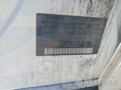 Zdjęcie 12 z 12 samochodu: 2020 HYUNDAI SONATA SEL VIN:5NPEF4JA3LH056010 - miniatura