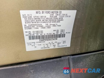 Zdjęcie 12 z 12 samochodu: 2013 FORD TAURUS LIMITED VIN:1FAHP2F82DG226230 - miniatura