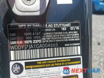 Zdjęcie 12 z 12 samochodu: 2016 MERCEDES-BENZ AMG GT S VIN:WDDYJ7JA1GA004665 - miniatura