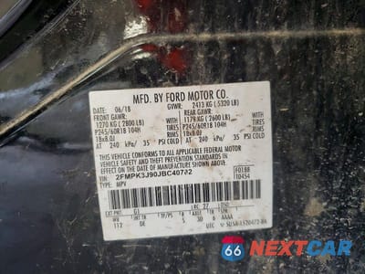 Zdjęcie 13 z 13 samochodu: 2018 FORD EDGE VIN:2FMPK3J90JBC40782 - miniatura