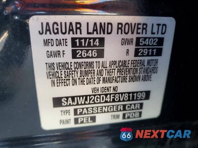 Zdjęcie 12 z 12 samochodu: 2015 JAGUAR XJL PORTFOLIO VIN:SAJWJ2GD4F8V81199 - miniatura
