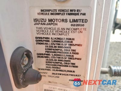 Zdjęcie 14 z 14 samochodu: 2010 ISUZU NQR BOX TRUCK VIN:JALE5W162A7901827 - miniatura