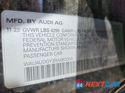 Zdjęcie 13 z 13 samochodu: 2024 AUDI A3 PREMIUM VIN:WAUAUDGY3RA063304 - miniatura
