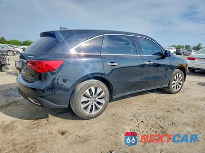 Trzecie zdjęcie samochodu z tyłu: 2016 ACURA MDX TECHNOLOGY VIN:5FRYD4H49GB054199 - miniatura