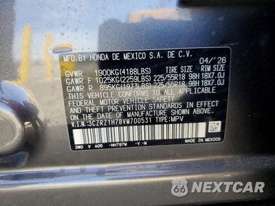 Zdjęcie 13 z 13 samochodu: 2027 HONDA HR-V EXL VIN:3CZRZ1H78VM700531 - miniatura