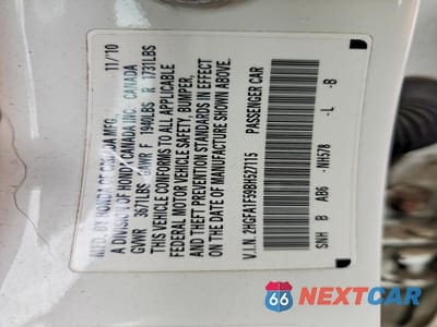 Zdjęcie 13 z 13 samochodu: 2011 HONDA CIVIC LX VIN:2HGFA1F59BH527115 - miniatura