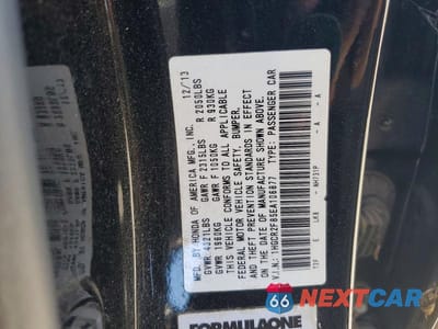 Zdjęcie 13 z 13 samochodu: 2014 HONDA ACCORD EXL VIN:1HGCR2F85EA106877 - miniatura