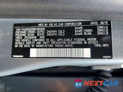 Zdjęcie 12 z 12 samochodu: 2011 VOLVO XC60 T6 VIN:YV4902DZ6B2145009 - miniatura