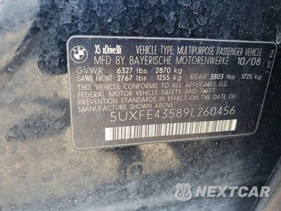 Zdjęcie 12 z 12 samochodu: 2009 BMW X5 XDRIVE30I VIN:5UXFE43589L260456 - miniatura