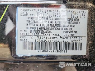 Zdjęcie 13 z 13 samochodu: 2025 NISSAN SENTRA SV VIN:3N1AB8CV6SY340785 - miniatura