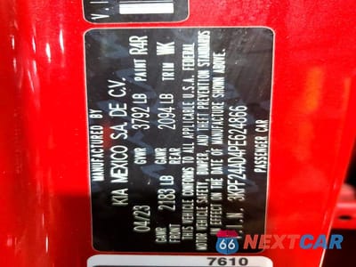 Zdjęcie 13 z 13 samochodu: 2023 KIA FORTE LXS VIN:3KPF24AD4PE624866 - miniatura