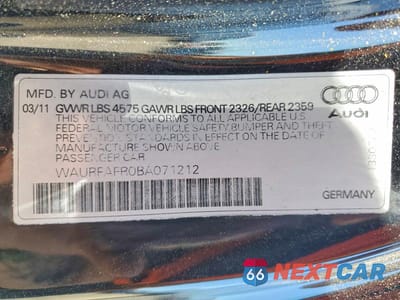 Zdjęcie 12 z 12 samochodu: 2011 AUDI A5 PREMIUM PLUS VIN:WAURFAFR0BA071212 - miniatura