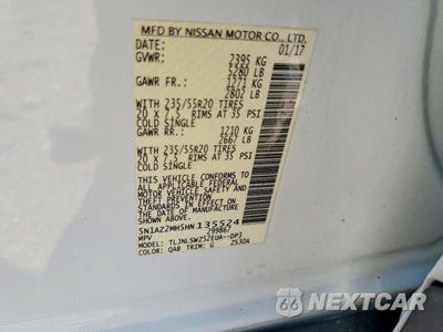 Zdjęcie 12 z 12 samochodu: 2017 NISSAN MURANO PLATINUM VIN:5N1AZ2MH5HN135524 - miniatura