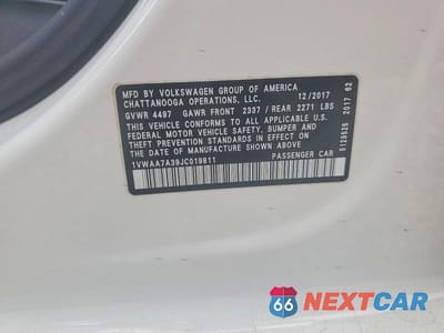 Zdjęcie 12 z 12 samochodu: 2018 VOLKSWAGEN PASSAT S VIN:1VWAA7A39JC019811 - miniatura