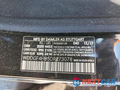 Zdjęcie 12 z 12 samochodu: 2013 MERCEDES-BENZ C 250 VIN:WDDGF4HB5DR273078 - miniatura