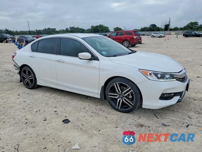Czwarte zdjęcie samochodu z boku: 2017 HONDA ACCORD SPORT VIN:1HGCR2F56HA124766 - miniatura