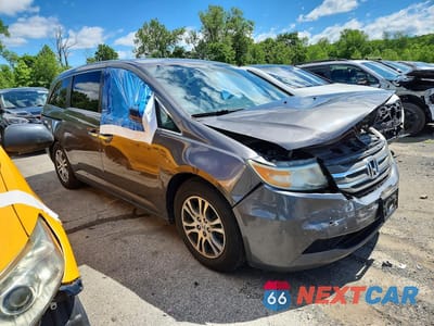 Czwarte zdjęcie samochodu z boku: 2012 HONDA ODYSSEY EX VIN:5FNRL5H44CB136429 - miniatura