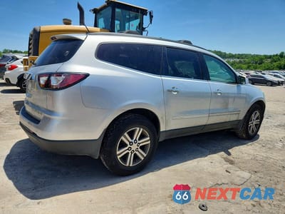 Trzecie zdjęcie samochodu z tyłu: 2015 CHEVROLET TRAVERSE LT VIN:1GNKRHKD0FJ360229 - miniatura