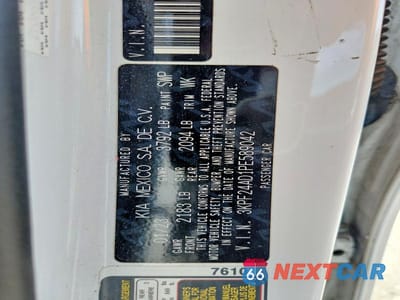 Zdjęcie 13 z 13 samochodu: 2023 KIA FORTE LXS VIN:3KPF24AD1PE589042 - miniatura