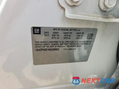 Zdjęcie 12 z 12 samochodu: 2017 BUICK LACROSSE ESSENCE VIN:1G4ZP5SS1HU208662 - miniatura