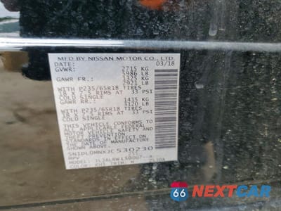 Zdjęcie 13 z 13 samochodu: 2018 INFINITI QX60 BASE VIN:5N1DL0MNXJC530230 - miniatura