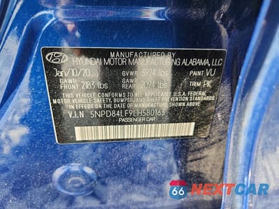 Zdjęcie 13 z 13 samochodu: 2020 HYUNDAI ELANTRA SEL VIN:5NPD84LF9LH580163 - miniatura