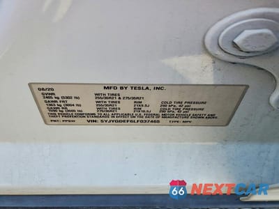 Zdjęcie 12 z 12 samochodu: 2020 TESLA MODEL Y VIN:5YJYGDEF6LF037465 - miniatura