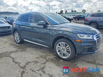 Czwarte zdjęcie samochodu z boku: 2018 AUDI Q5 PREMIUM PLUS VIN:WA1BNAFY8J2080645 - miniatura