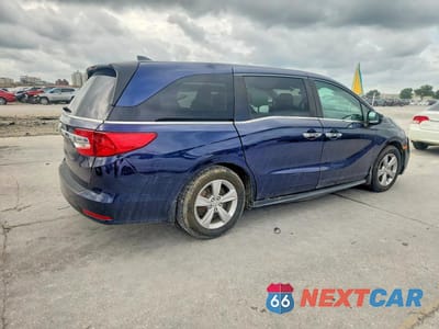 Trzecie zdjęcie samochodu z tyłu: 2019 HONDA ODYSSEY EX VIN:5FNRL6H54KB034867 - miniatura