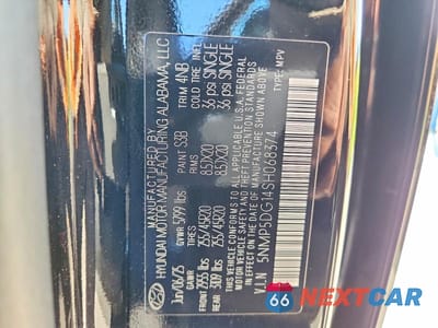 Zdjęcie 13 z 13 samochodu: 2025 HYUNDAI SANTA FE CALLIGRAPHY VIN:5NMP5DG14SH068374 - miniatura
