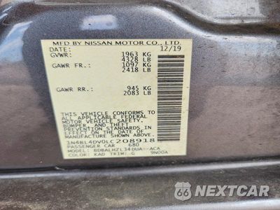 Zdjęcie 13 z 13 samochodu: 2020 NISSAN ALTIMA SV VIN:1N4BL4DV0LC208918 - miniatura