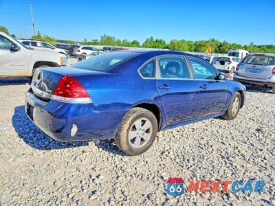 Trzecie zdjęcie samochodu z tyłu: 2010 CHEVROLET IMPALA LT VIN:2G1WB5EKXA1220773 - miniatura