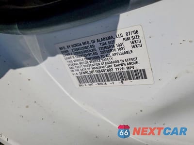 Zdjęcie 13 z 13 samochodu: 2006 HONDA ODYSSEY EXL VIN:5FNRL38716B457802 - miniatura