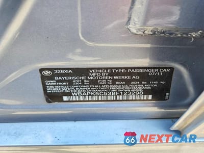Zdjęcie 12 z 12 samochodu: 2011 BMW 328 XI SULEV VIN:WBAPK5C53BF123298 - miniatura