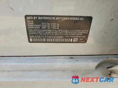 Zdjęcie 12 z 12 samochodu: 2019 BMW 330XI VIN:WBA5R7C51KFH26980 - miniatura