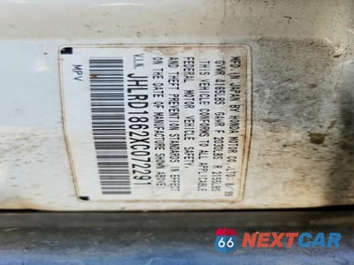 Zdjęcie 12 z 12 samochodu: 1999 HONDA CR-V EX VIN:JHLRD1862XC072291 - miniatura