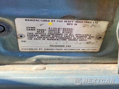 Zdjęcie 12 z 12 samochodu: 1995 SUBARU LEGACY L VIN:4S3BD6351S7235802 - miniatura