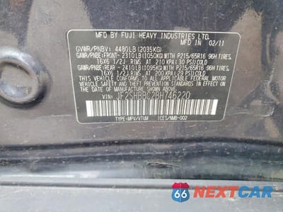 Zdjęcie 13 z 13 samochodu: 2011 SUBARU FORESTER 2.5X VIN:JF2SHBBC2BH746220 - miniatura
