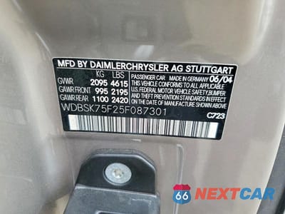 Zdjęcie 12 z 12 samochodu: 2005 MERCEDES-BENZ SL 500 VIN:WDBSK75F25F087301 - miniatura