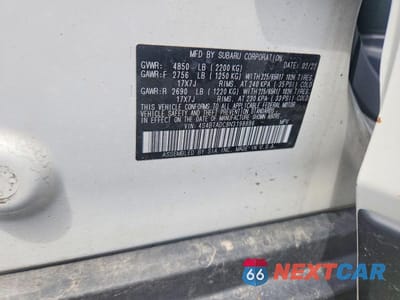 Zdjęcie 13 z 13 samochodu: 2022 SUBARU OUTBACK PREMIUM VIN:4S4BTADC8N3198886 - miniatura